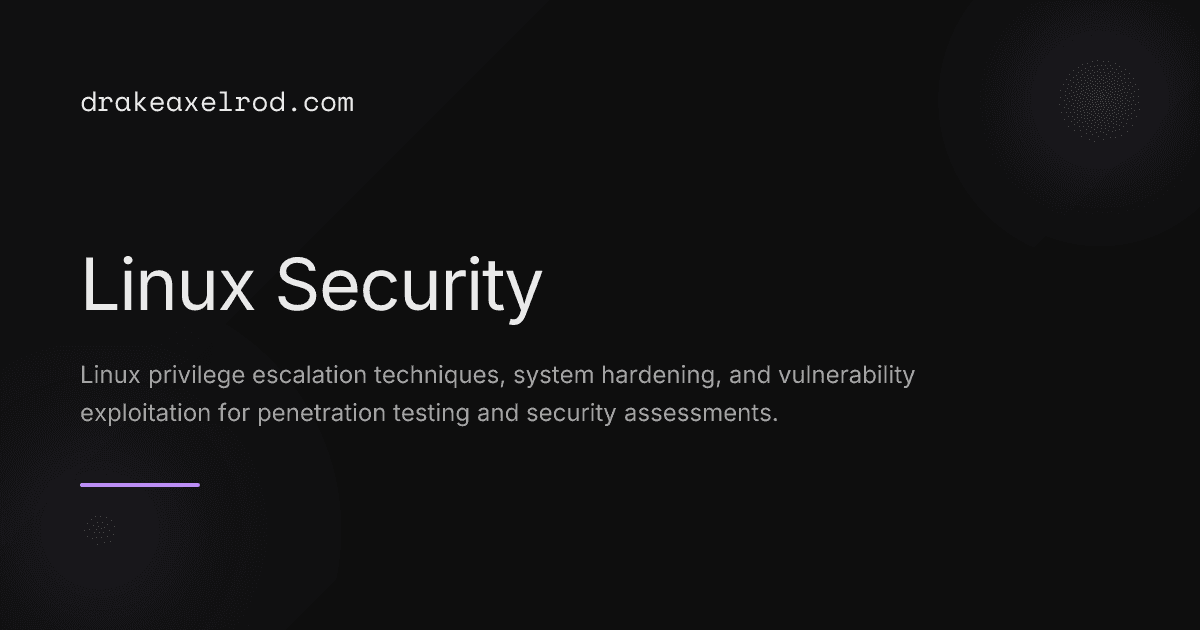 Linux Security