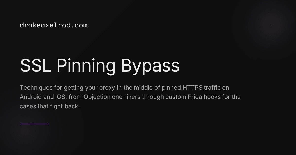 SSL Pinning Bypass