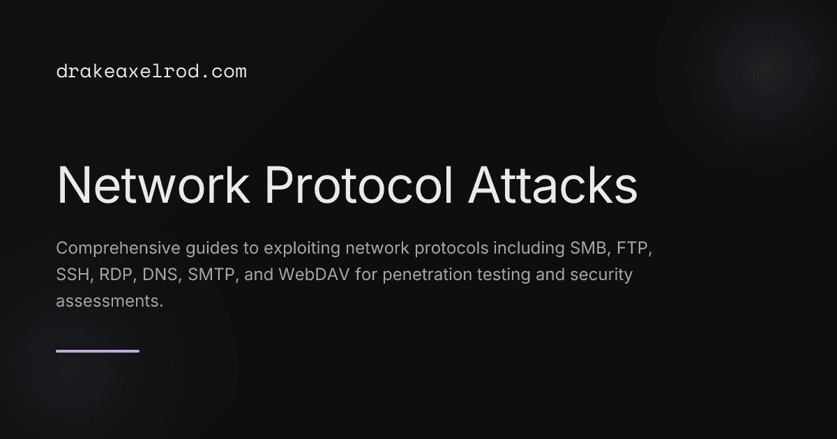 Network Protocol Attacks
